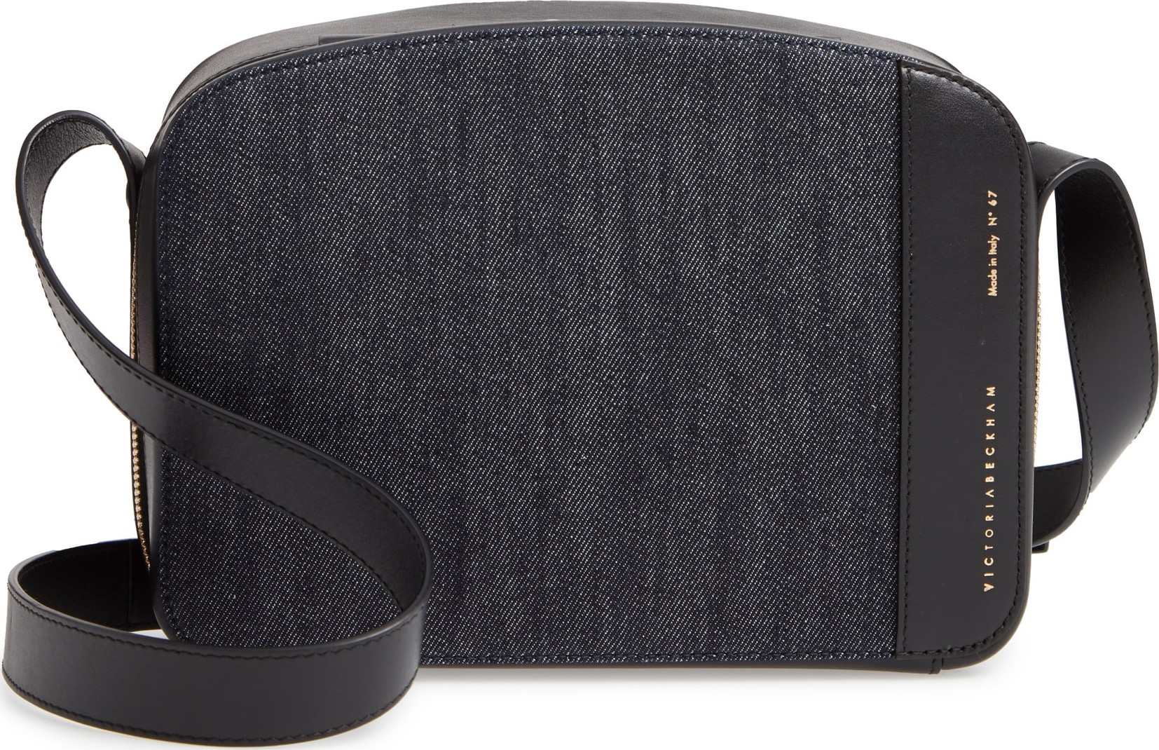 Victoria Beckham Vanity Denim & Leather Camera Bag