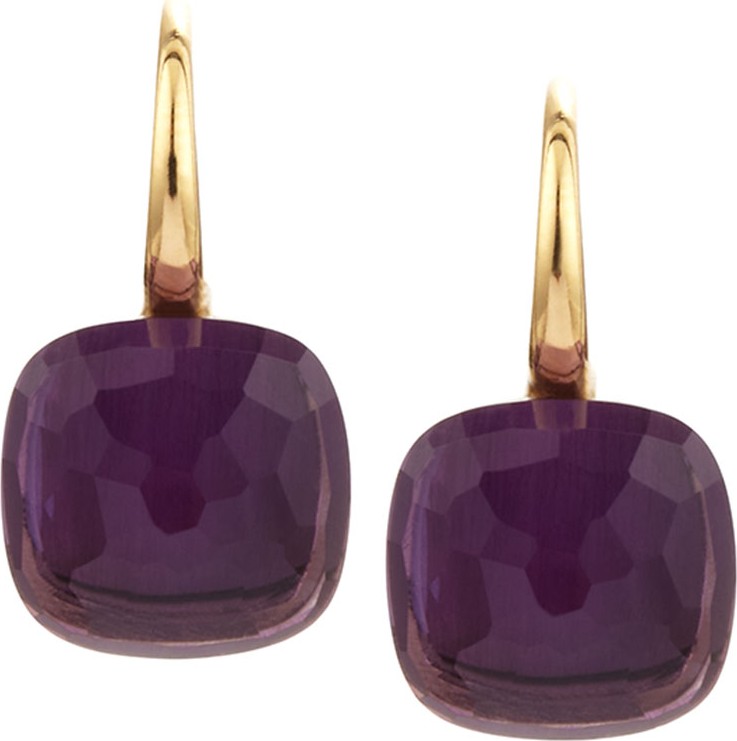 Pomellato Nudo 18k Gold Amethyst Earrings