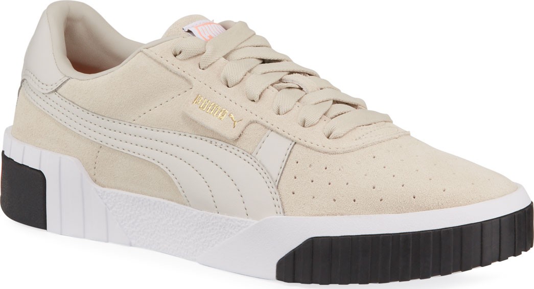 PUMA Cali Low-Top Suede Sneakers