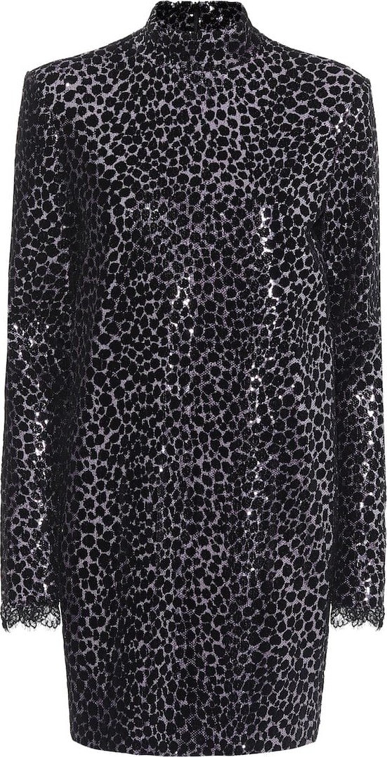 Philosophy Di Lorenzo Serafini Sequined leopard minidress