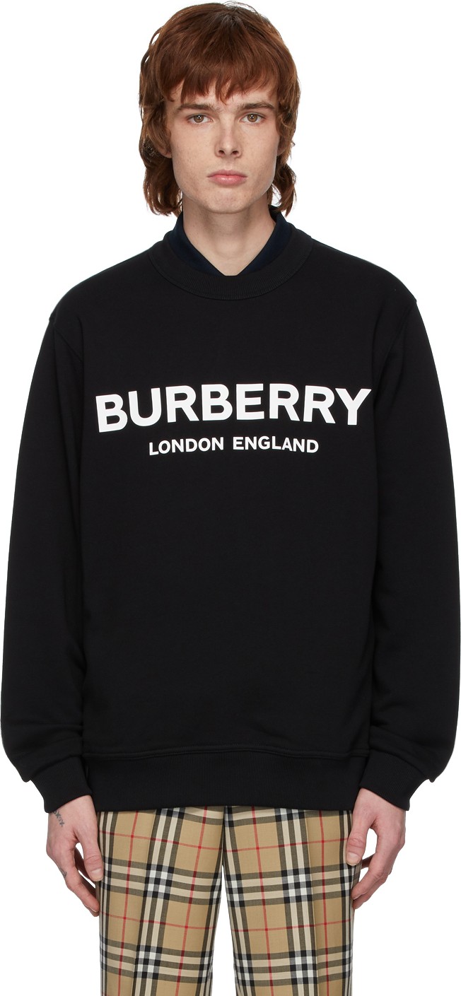 Burberry London England Black Logo Lanslow Sweatshirt