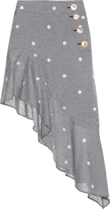 Rejina Pyo Ella checked cotton-blend skirt