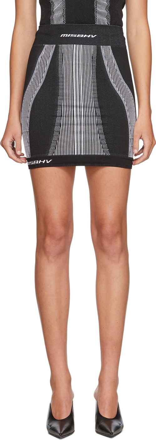 Misbhv Black & White Active Miniskirt