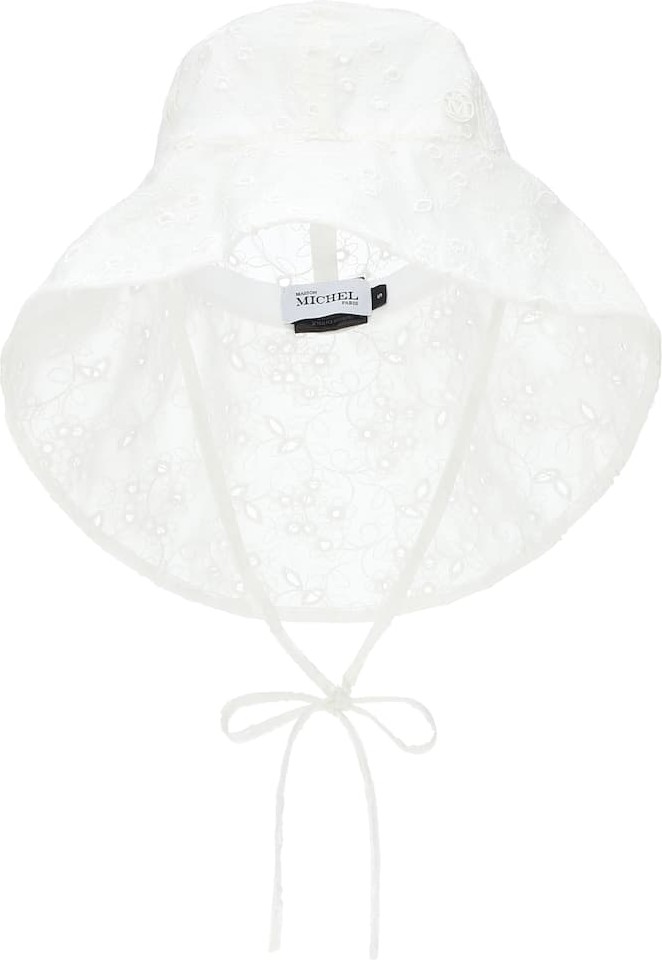 Maison Michel Julianne broderie anglaise bucket hat