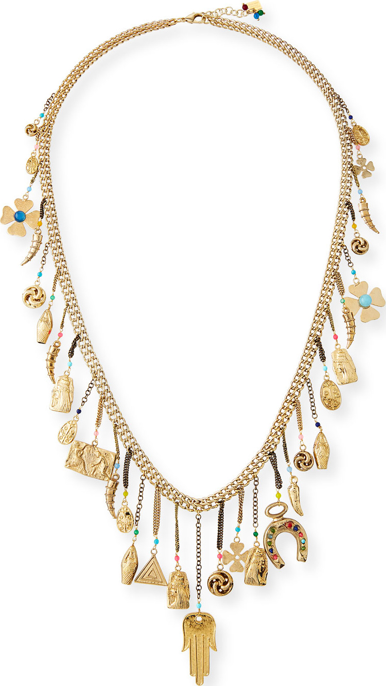 Rosantica Malocchio Long Mixed Charm Necklace