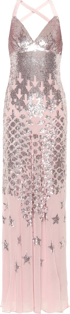 Temperley London Starlet sequined chiffon gown