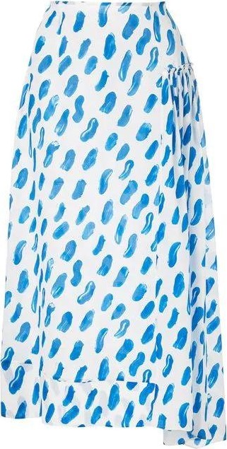 Marni brush stroke print skirt