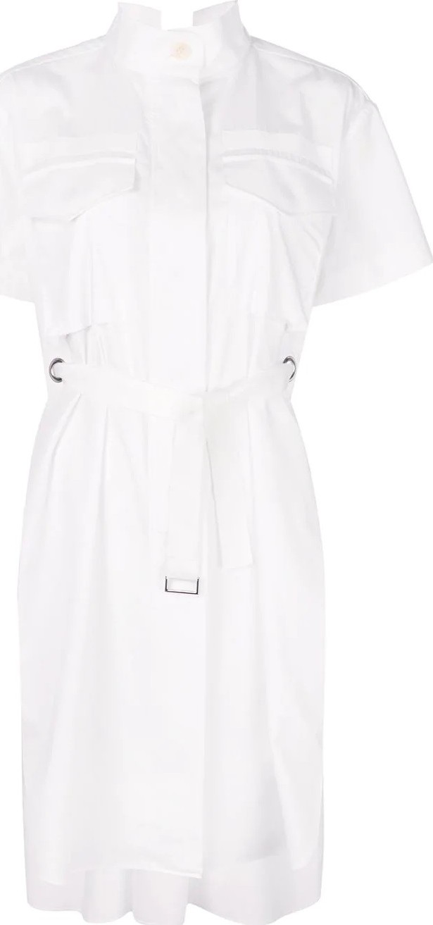 Sacai poplin cargo dress