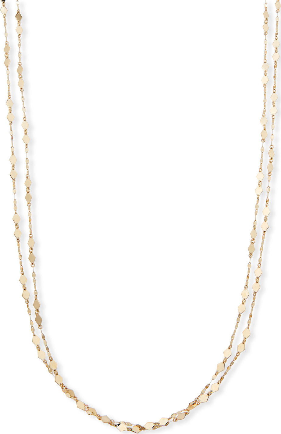 Lana 14k Gold Mini Kite Double-Strand Necklace