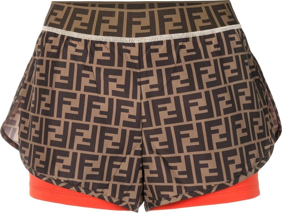 Fendi Fendirama Gym Shorts