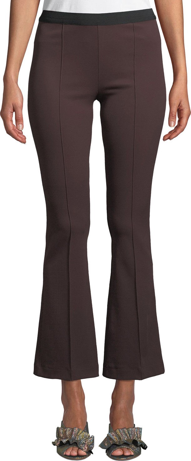 Helmut Lang Flare-Leg Cropped Leggings