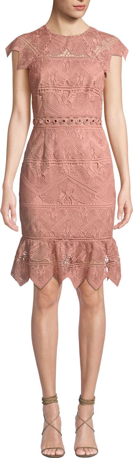 Saylor Joah Scalloped Lace Dress