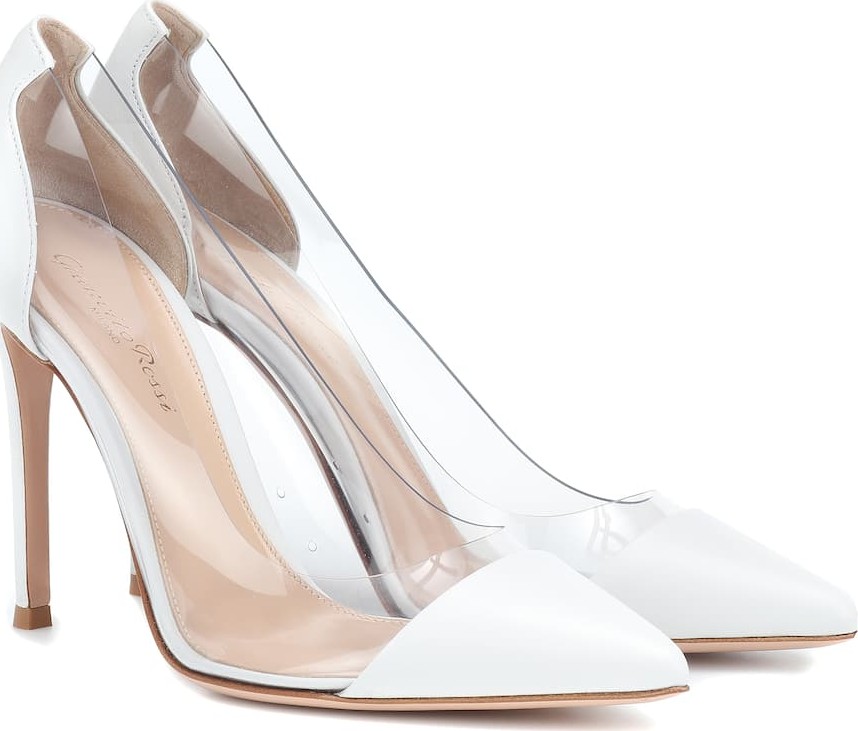 Gianvito Rossi Plexi 105 leather pumps