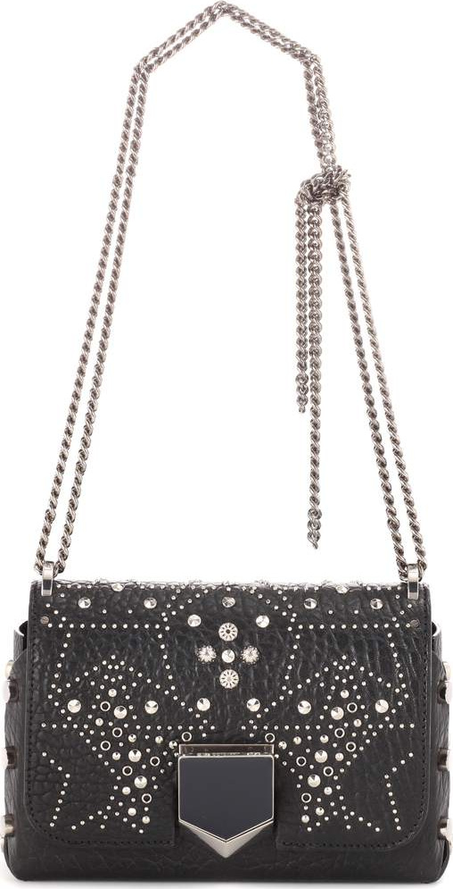 Jimmy Choo Lockett Petite embellished leather shoulder bag