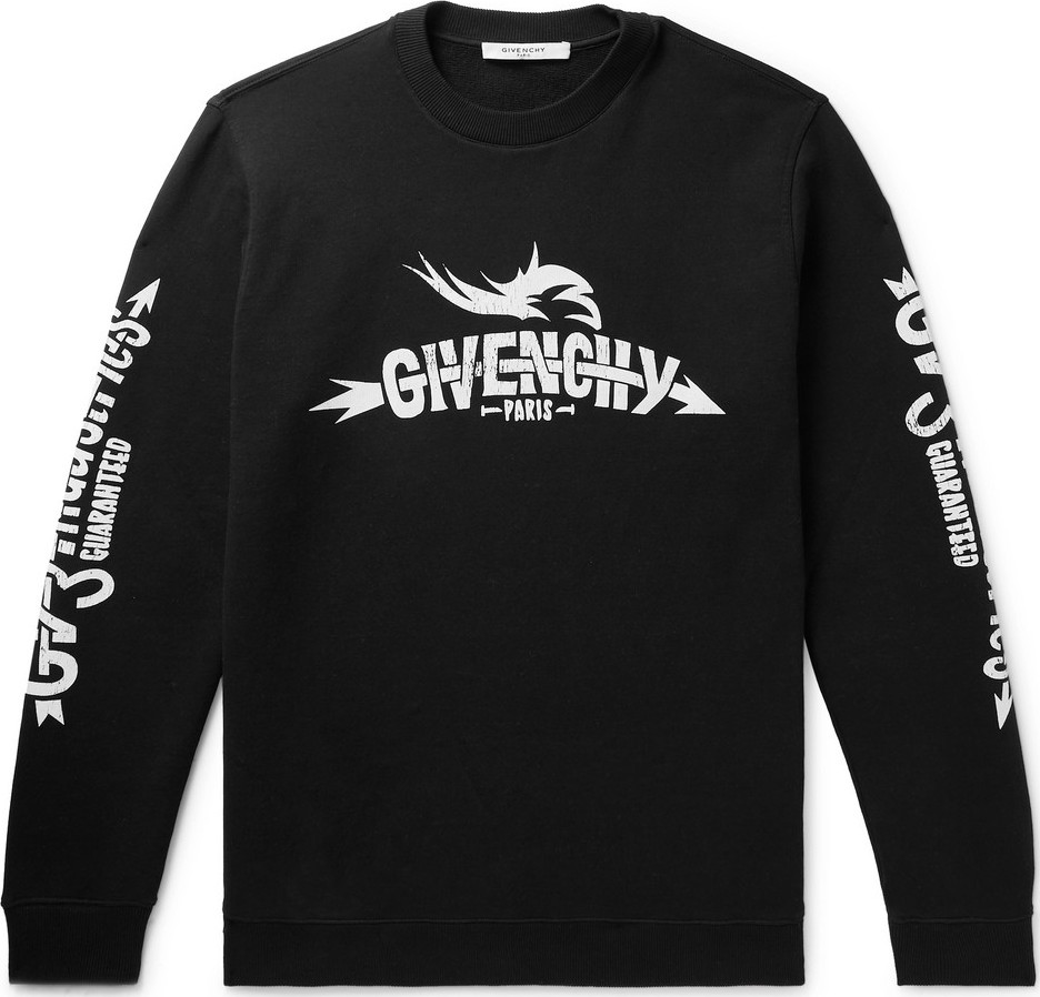 Givenchy Printed Loopback Cotton-Jersey Sweatshirt
