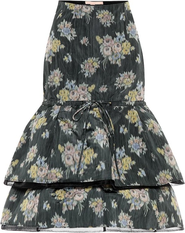 Brock Collection Floral midi skirt