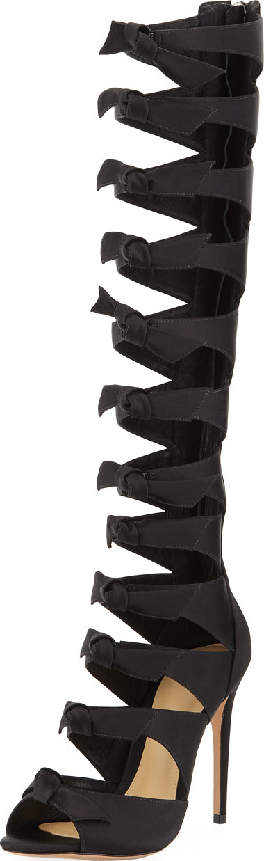 Alexandre Birman Fetish Over-The-Knee Gladiator Sandals