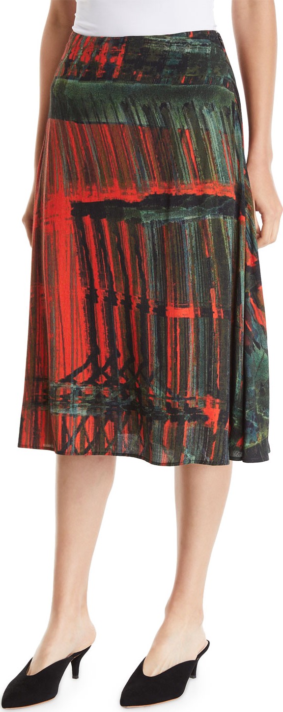 palmer//harding A-Line Patterned Multi Skirt