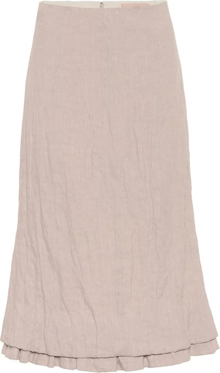 Brock Collection Quarzo linen-blend midi skirt