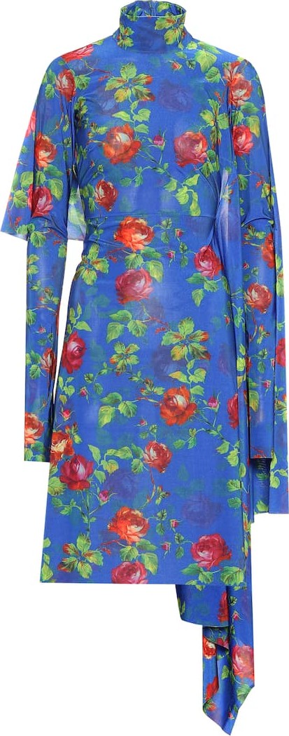 Vetements Floral stretch-jersey dress