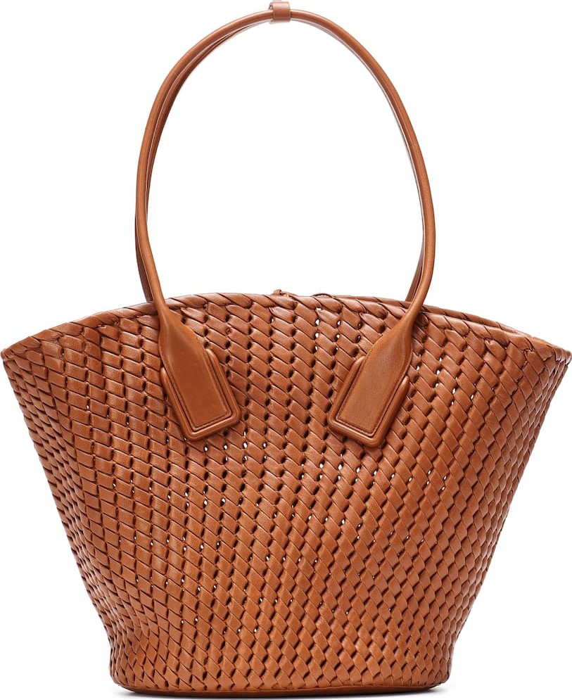 Bottega Veneta Basket intrecciato leather tote