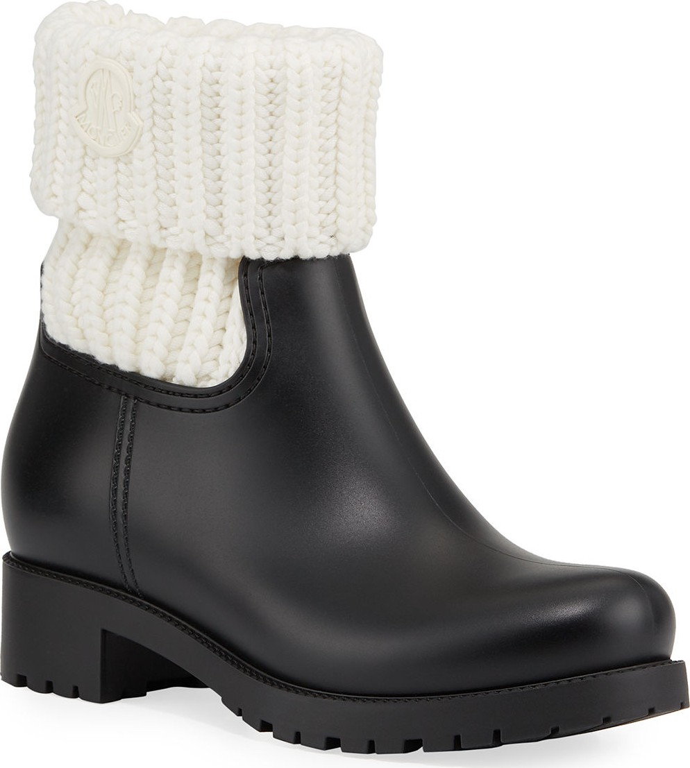 Moncler Ginette Cuffed Rain Boots