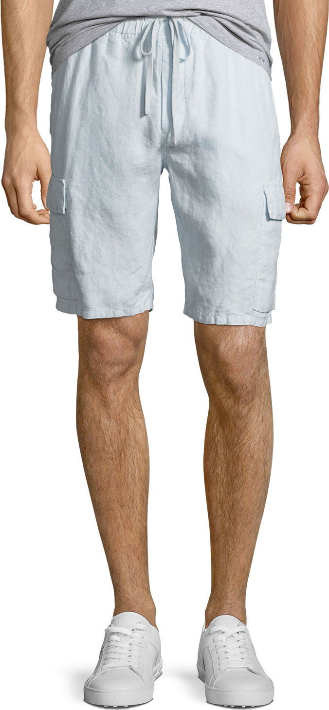 Vince Men's Hemp Drawstring Cargo Shorts