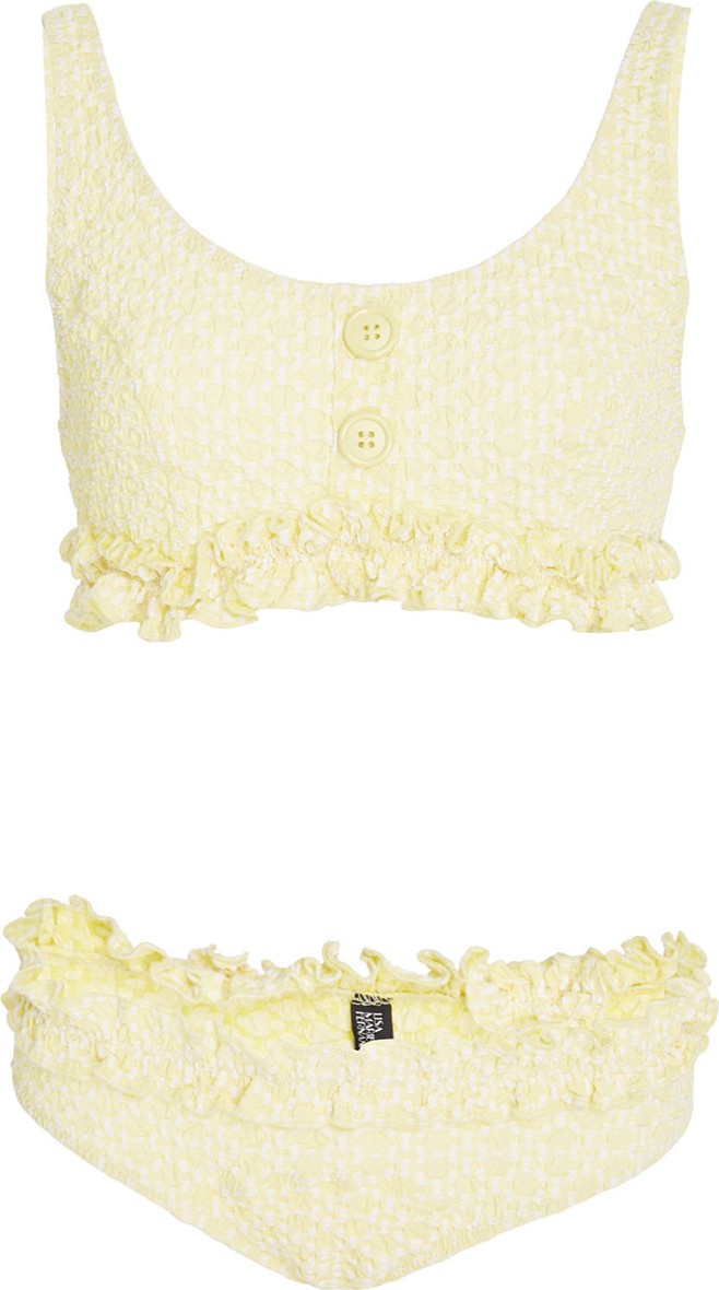 Lisa Marie Fernandez Colby Ruffle Bikini Set