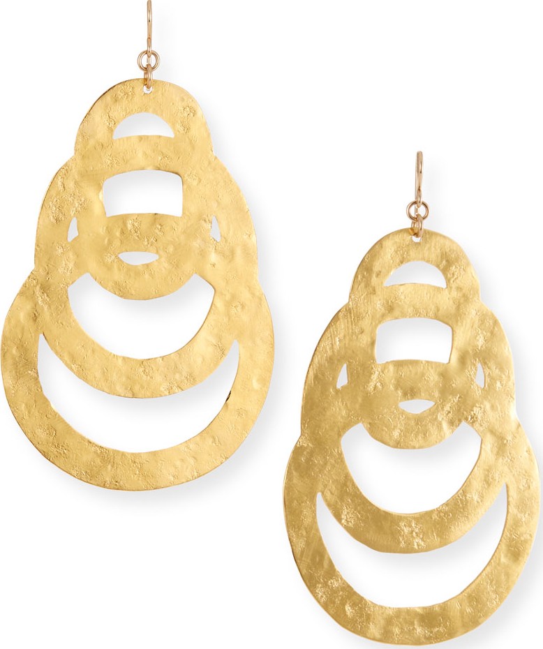 Devon Leigh Flat Multi-Circle Earrings