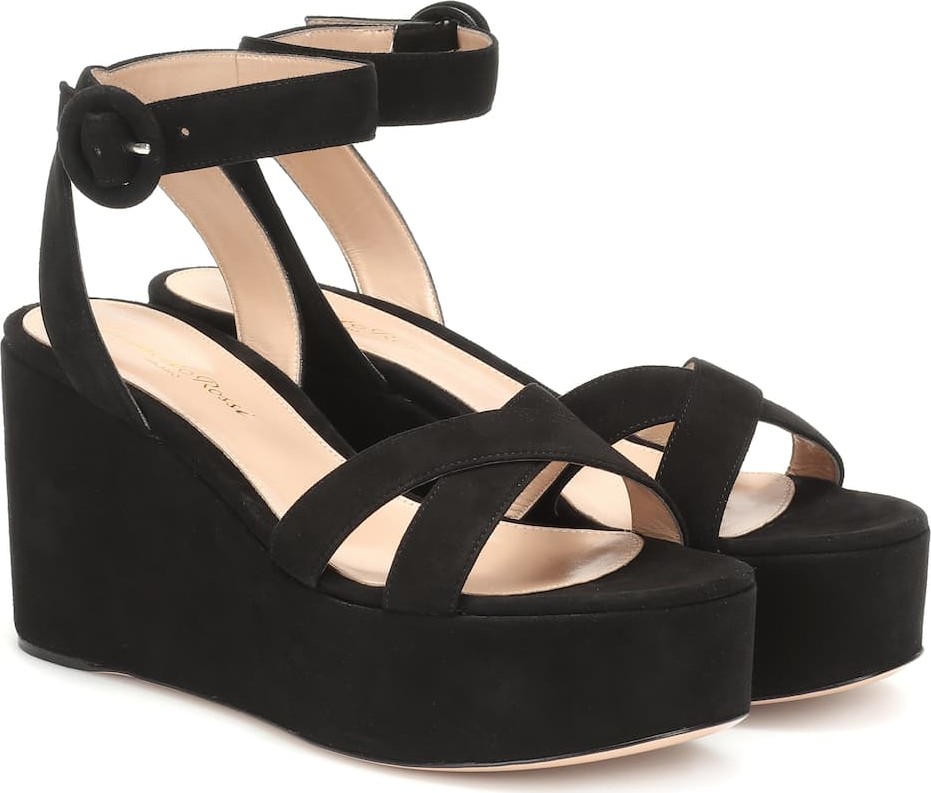 Gianvito Rossi Billie suede platform sandals