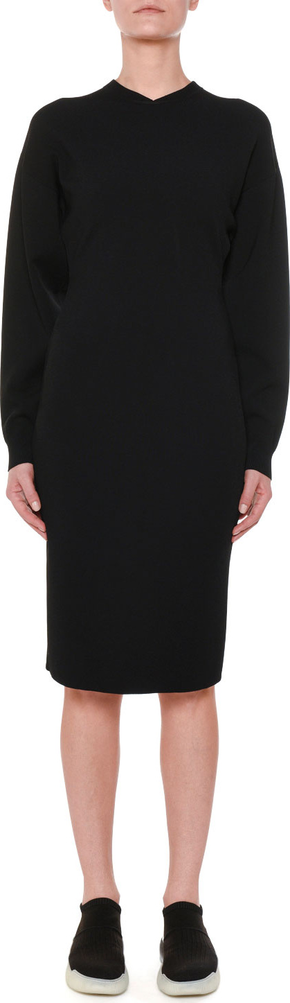 Stella McCartney Long-Sleeve Fitted Jersey Dress