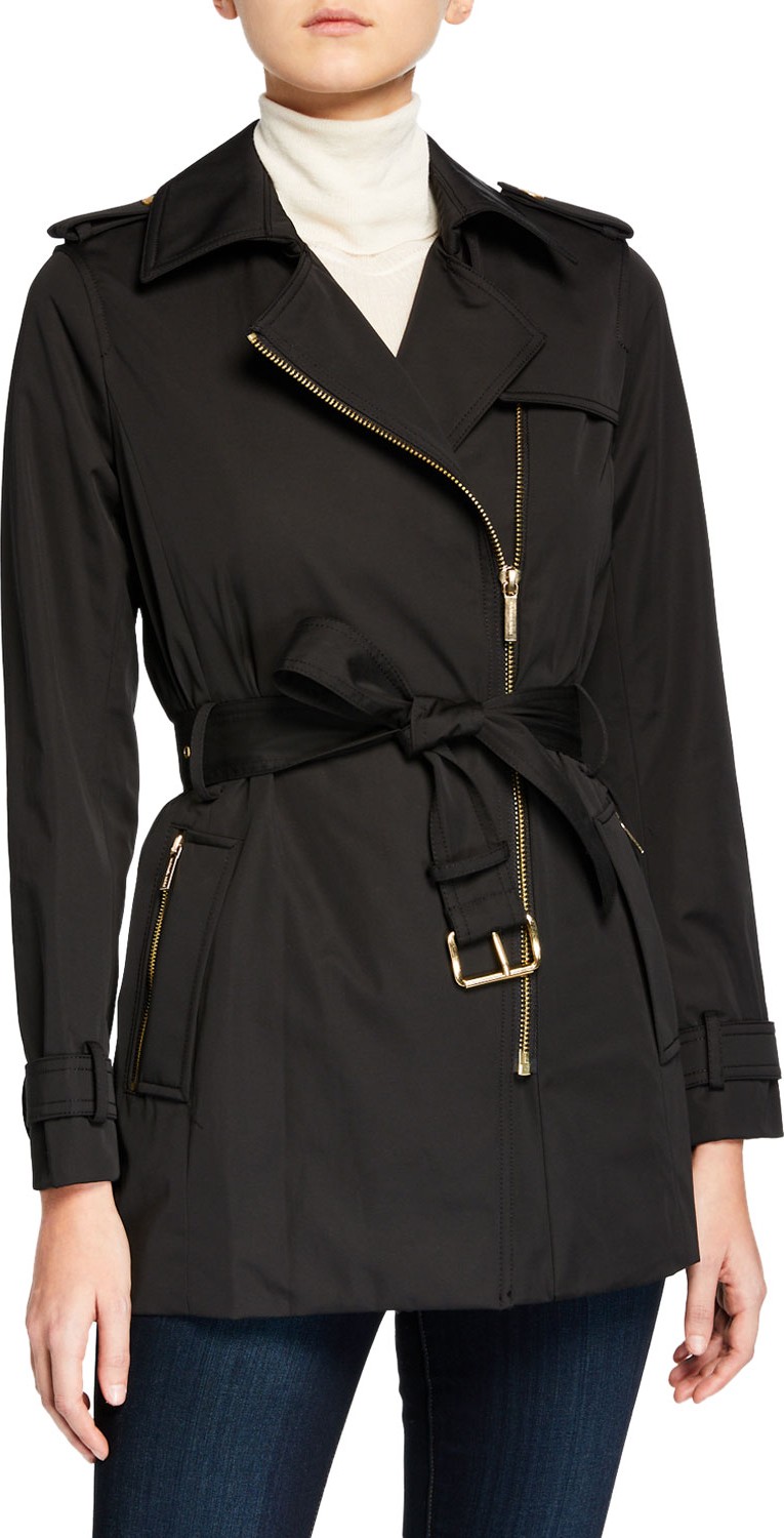 MICHAEL MICHAEL KORS Zip-Front Trench Jacket