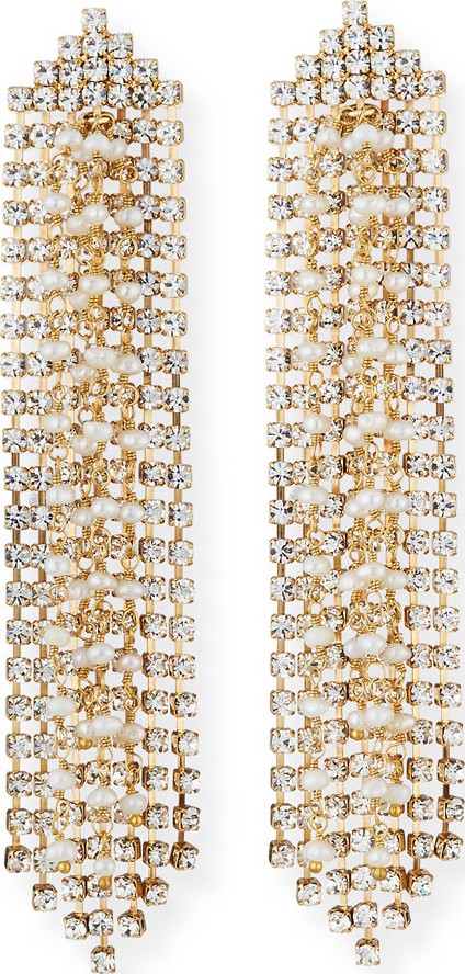 Rosantica Gelo Pearl & Crystal Dangle Earrings