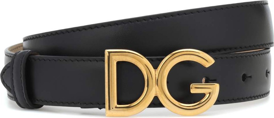Dolce & Gabbana Logo leather belt