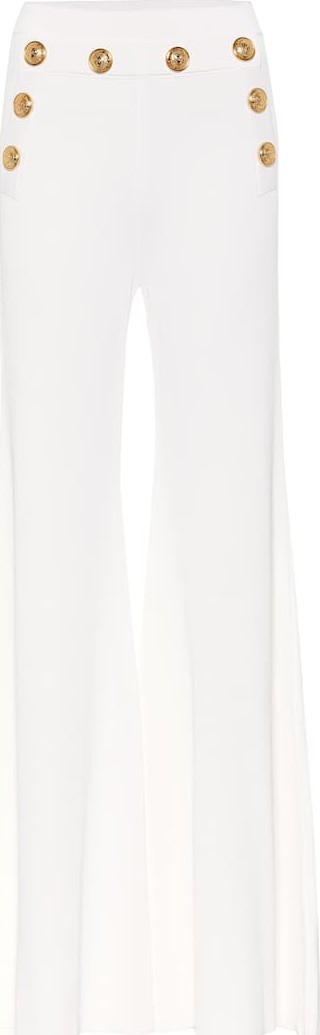 Balmain Embellished high-rise pants