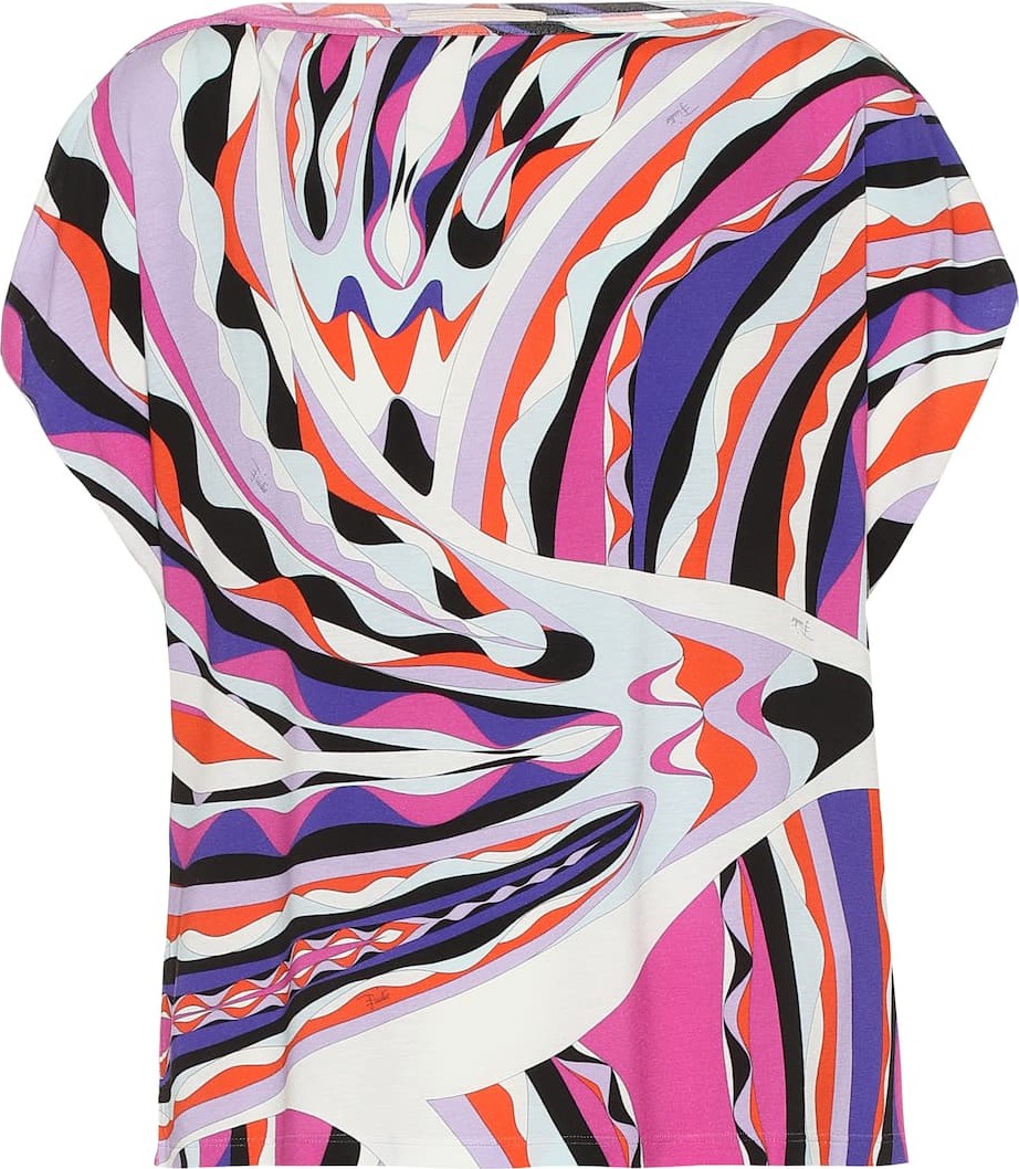 Emilio Pucci Printed jersey top