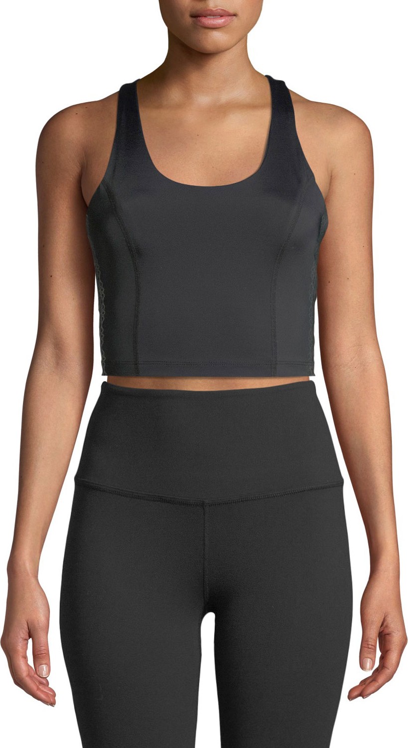 Beyond Yoga Down The Line Compression Cropped Tank