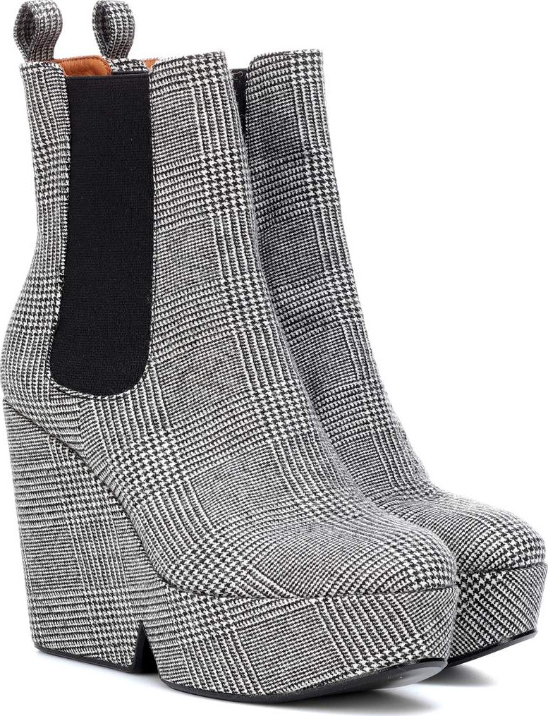 Robert Clergerie Beatrice checked ankle boots