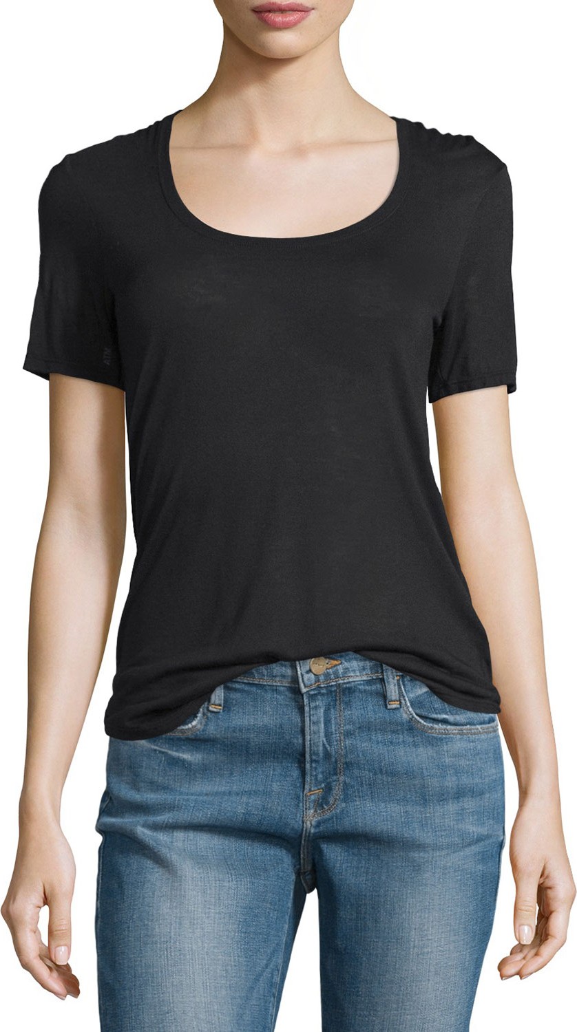 ATM Anthony Thomas Melillo Short-Sleeve Sweetheart Jersey Tee