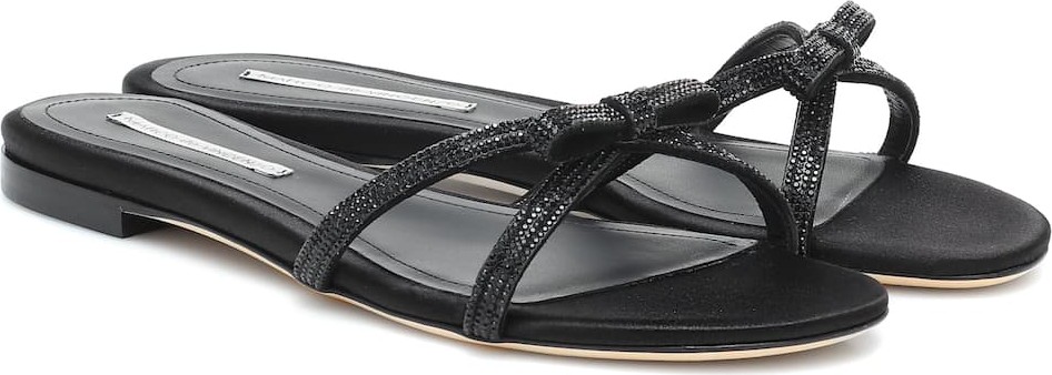 Marco De Vincenzo Crystal-embellished sandals