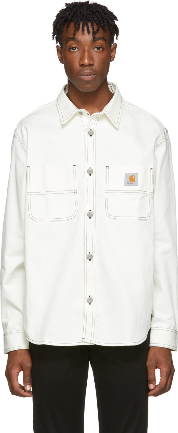 Carhartt Work In Progress White Rigid Chalk Shirt