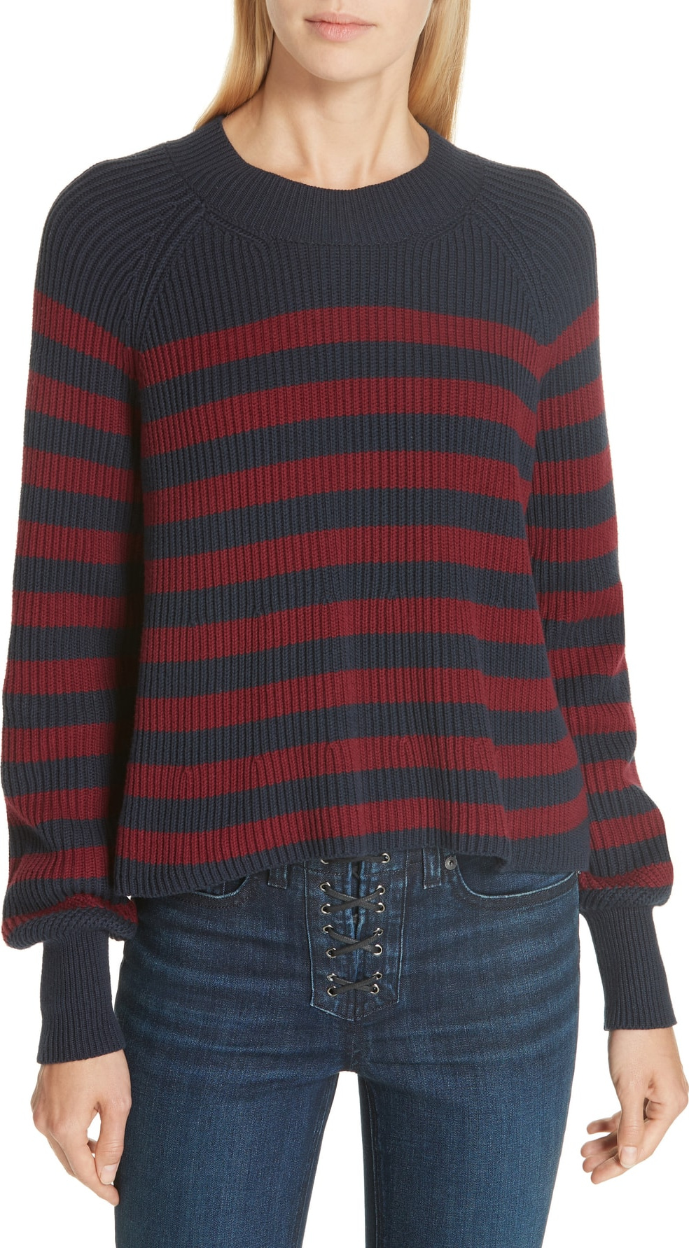 Veronica Beard Boyd Stripe Sweater