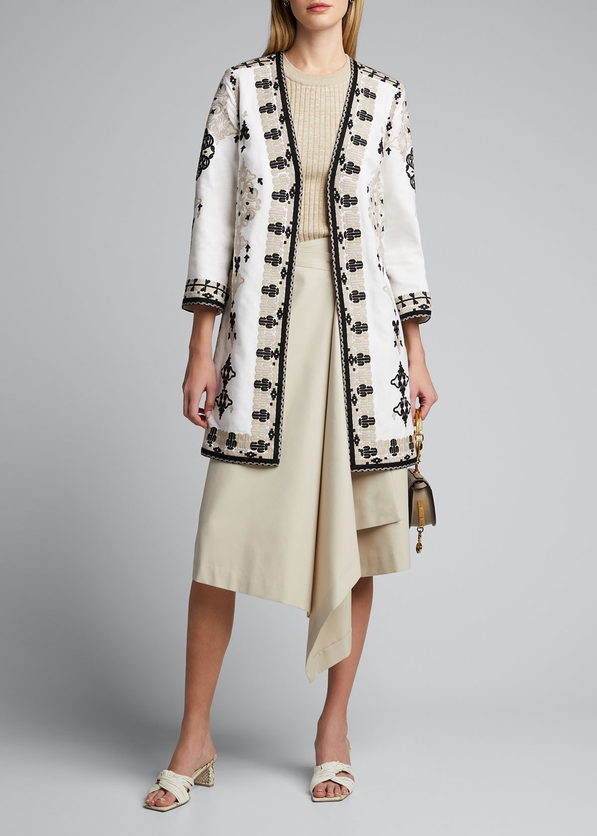 KOBI HALPERIN Aster Embroidered Coat