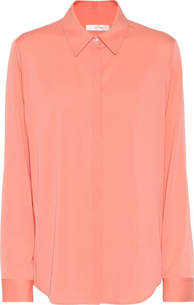 THE ROW Stretch-silk blouse