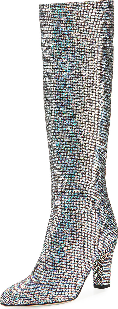 SJP by Sarah Jessica Parker Studio Sparkle Holographic Knee-High Boot