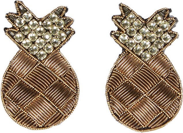 Mignonne Gavigan New York Pineapple Stud Earrings