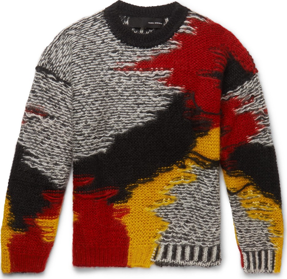 Isabel Benenato Mohair-Blend Sweater