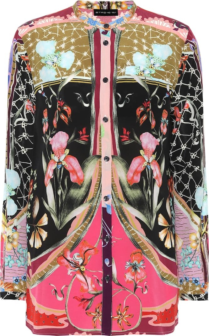 Etro Printed silk shirt