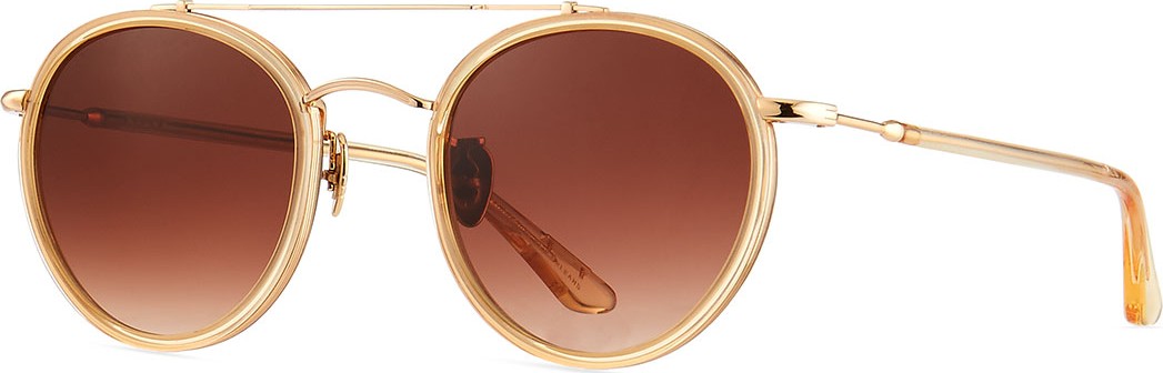 KREWE Poydras Round Acetate & Metal Sunglasses