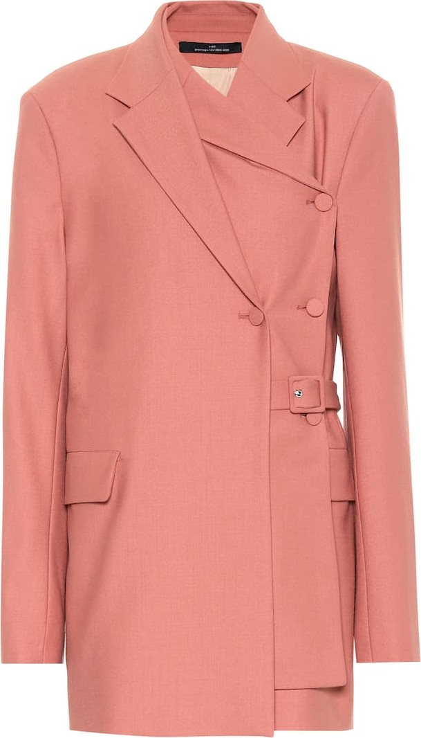 Rokh Belted layered blazer